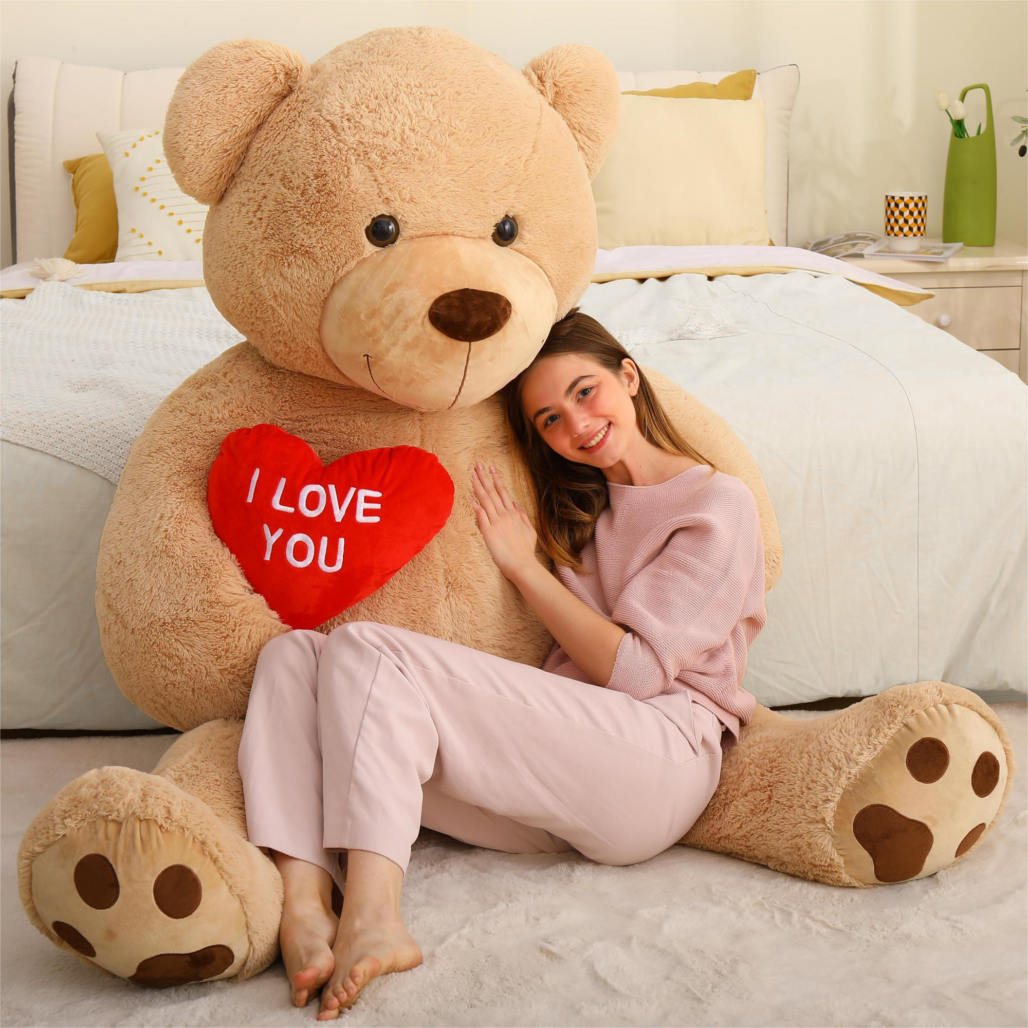 MorisMos 6-Foot Giant Teddy Bear with Heart photo 6