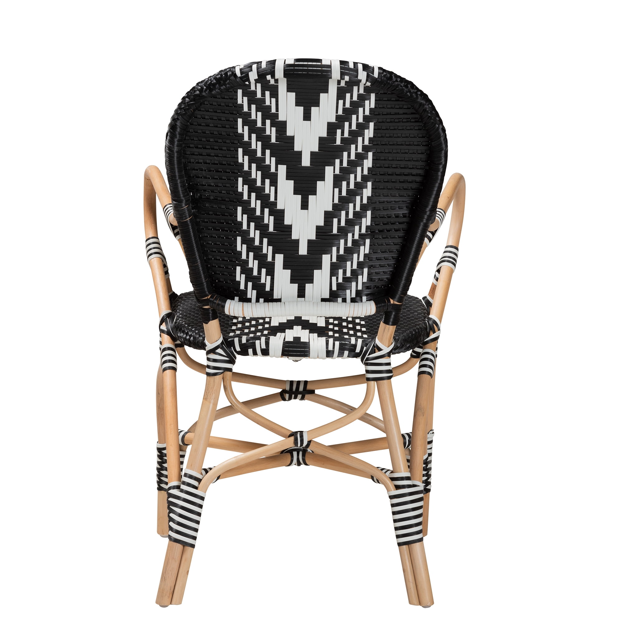 bali & pari Wallis Rattan French Provincial Dining Chair, Natural Brown