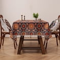 thumbnail image 1 of Fesfesfes Boho Tablecloth for Square Tables,Fringed Edges with Geometric Pattern Tablecloths,Floral Table Cover Cloth Decorative for Kitchen Dining Room, 1 of 6