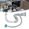 thumbnail image 4 of Ensamblaje De Desagüe Del Fregadero, Sellado Para Evitar Fugas De Agua Kit De Cesta De Drenaje Del Fregadero Fácil De Instalar Para Encimeras ANGGREK Otros, 4 of 8
