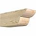 thumbnail image 3 of Ekena Millwork RFT06X06X16CRE00RDF Crestline Rough Sawn Rustic Wood Rafter Tails' 6"W x 6"H x 16"L, Douglas Fir, 3 of 4