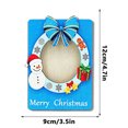 thumbnail image 2 of Christmas Wooden Picture Frame Ornament with Magnetic Back and Ribbon Hanger, Versatile Photo Display for Fridge or Tabletop, Holiday Gift Keepsake, 2 of 6