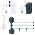 thumbnail image 1 of 360° Rotating Towel Rack Without Drilling Bathroom And Toilet Storage Rack Multi Pole Wall Mounted Stainless Rotating Towel Pole Household Multi Functional Storage Rack, 1 of 9