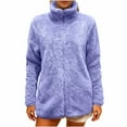 thumbnail image 4 of Turilly Women's Winter Fuzzy Fleece Sherpa Pullovers Casual Warm Long-Sleeved Fleece Zip-Up Sweatshirts, 4 of 6
