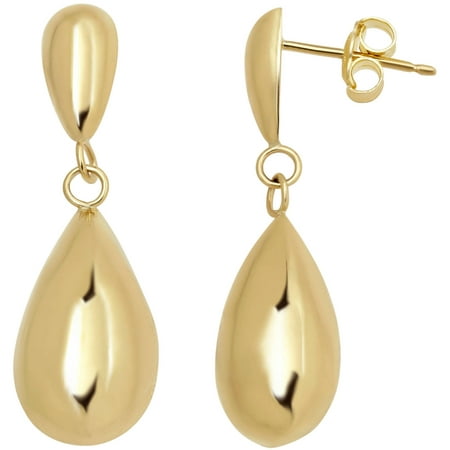 Simply Gold 10kt Yellow Gold Teardrop Earrings