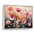 thumbnail image 2 of Designart "Peach Green Cactus Representation Colorfuled Acrylic VI" Floral Floater Framed Canvas Wall Art, 2 of 7
