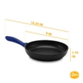 thumbnail image 2 of YBM Home 8 inch Heavy Gauge Nonstick Aluminum Frying Pan - Blue, 2 of 3