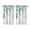 Green Leaves, variant on Vintage Green Leaves Tier Kitchen Curtains for Bathroom Living Rod Pocket Window Drapes 28"x39" 2 Panels Window Treatment Tiers