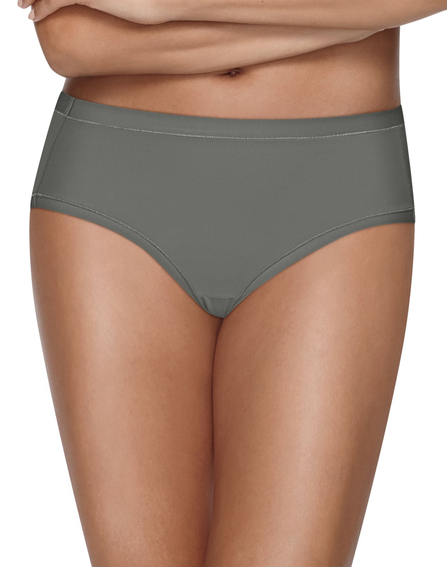 Hanes Ultimate Women's Cool Comfort Microfiber Low Rise Women's Brief Underwear, 4-Pack