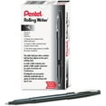 thumbnail image 3 of Pentel R100A Rolling Writer Stick Roller Ball Pen.8mm, Black Barrel/Ink, Dozen, 3 of 3
