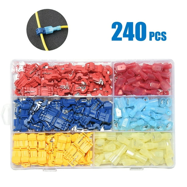 Conectores de cable T-Tap Cola 120/240pcs/set 240 piezas
