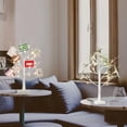 thumbnail image 5 of Christmas Tree with Gift Cards, Money Tree Gift Holder, White Lighted Birch Tree Tabletop 2 FT 24 LED, Light Up Display Twig Gift Card Tree with 12 Clear Clips for Home Christmas Decorations, 5 of 6