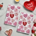 thumbnail image 3 of Sm:)e Valentine's Day Kitchen Dish Towels, 18x26 Inch, Set of 2, Love Hearts, 3 of 6