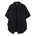 thumbnail image 1 of Top Regalos de Navidad para Hombre Moda Ocio Color Sólido Botón Versátil Camiseta Solapa Superior, 1 of 8