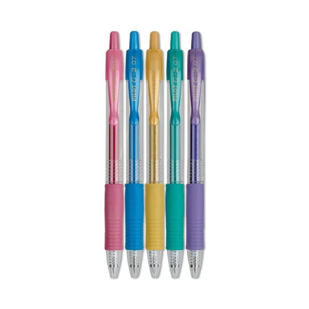 G2 Metallics Gel Pen, Retractable, Fine 0.7 Mm, Assorted Ink And Barrel Colors, 5/pack | Bundle of 10 Packs