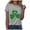 Grey, variant on UngA St Patricks Day Shirts for Women Shamrock Clover Graphic Casual T-Shirt Short Sleeve Tee Tops,S