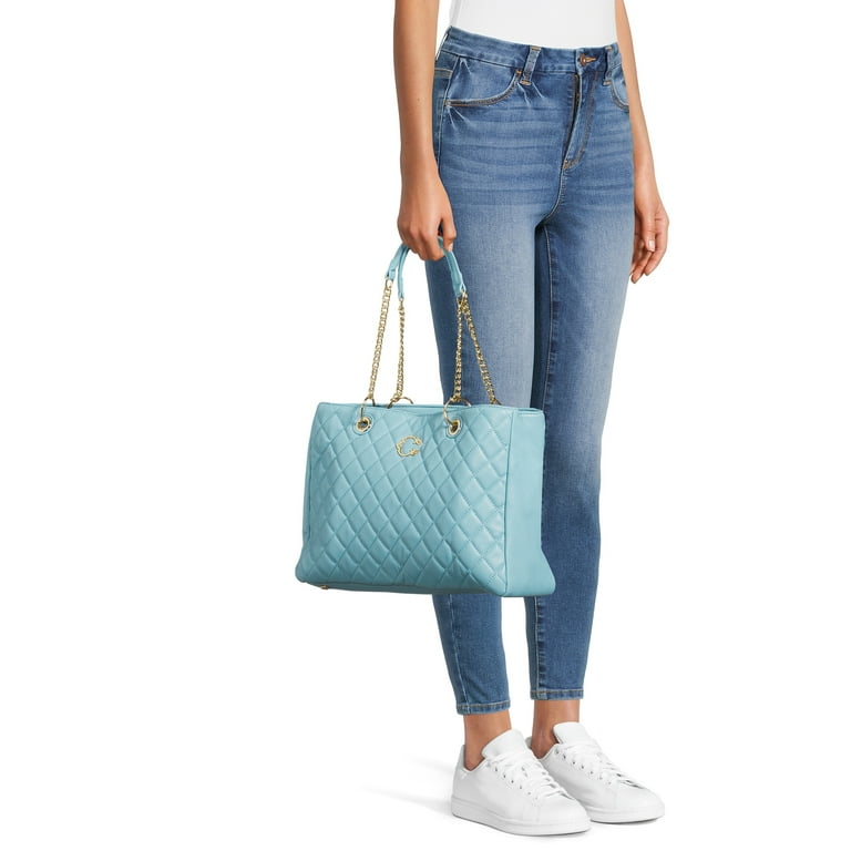 C. Wonder Women’s Adult Samson Vegan Leather Tote Bag Blue