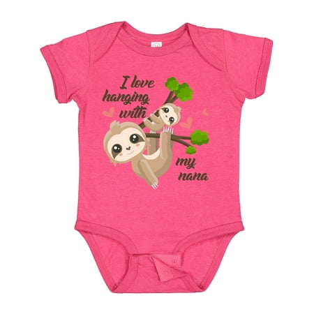 

Inktastic Hanging with My Nana Boys or Girls Baby Bodysuit