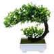 thumbnail image 3 of 2 piezas plantas artificiales decoración de árboles para el hogar plantas falsas adornos de plantas de plástico (amarillo, blanco), 3 of 6