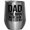 Silver, variant on Dad. The Man. The Myth. The Legend. Father's Day, White 12oz Wine Tumbler