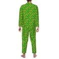 thumbnail image 7 of Salouo Corn 4 Print Button-Front Long Sleeve Pajama Set for Men, Soft 2Pjs Men's Long Sleeve Sleepwear -Medium, 7 of 7