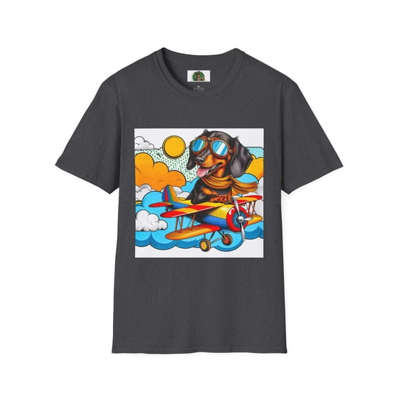 Dachshund pilot t shirt