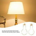 thumbnail image 4 of 2pcs Bulb Clip Adapter Clip On Lampshade Adapter, Metal Wire Rust Proof Clip On Bulb Lampshade Holder with Finial Top for DIY Table Floor Lamp, 4 of 7