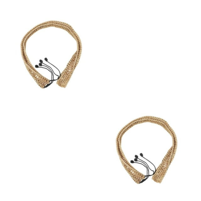 Baohd 1/2/3/5 Fine Handmade Rattan Rope For Stylish And Durable Decoration Pieces Eliminate Noise Woven Rattan black 2PCS