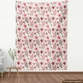 thumbnail image 4 of Floral Fabric by the Yard Upholstery, Floral Theme Plants Hibiscus and Dog Rose Pattern in Pinkish Colors, Decorative Fabric for DIY and Home Accents, Multicolor by Ambesonne, 4 of 5
