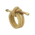 thumbnail image 1 of Saro Lifestyle NR102.GL Knotted Rope Napkin Rings, Gold - Set of 4, 1 of 1