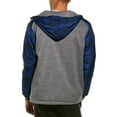thumbnail image 2 of Le Tigre Men's Patriot Hybrid Hooded Jacket - Grey/Blue (Small), 2 of 2
