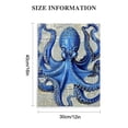 thumbnail image 2 of Acheng Vintage Octopus Dictionary Wall Decor Picture - Upcycled Retro Decoration for Home, Office or Apartment, Bedroom, Living Room, Bathroom, Bath - Gift for Ocean, Nautical Fans 12x16 in, 2 of 5