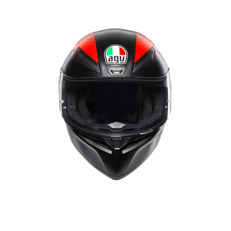 AGV エージーブイ K1 002-WARMUP MATT BLACK/RED AGV K1 Mono Solid Motorcycle Helmet Black XS - Walmart.com