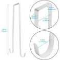 thumbnail image 5 of Happon 15 Inches Double Side Wreath Hanger Over The Door - Wreath Metal Hook for Christmas Wreath Front Door Hangers White, 5 of 6