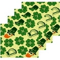 thumbnail image 2 of Coolnut St. Patrick's Day Hats Clover Washcloths 4 Pack, Highly Absorbent Soft Cotton Fingertip Towels for Bathroom, Kitchen, Gym, Spa, Home Decor, 12 x 12 Inch Washcloth Gift, 2 of 7
