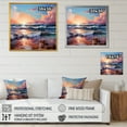thumbnail image 4 of Designart "Vivid Liquid Art Of Oceanic Charm II" Ocean Floater Framed Wall Art Prints, 4 of 5
