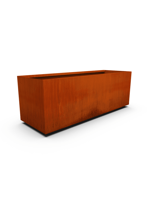 PLANTERCRAFT Corten Steel metal planter box, Rectangular sizes, Modern garden steel planters For Commercial And Residential Outdoor Use.