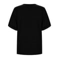 thumbnail image 6 of Women Short Sleeve Round Neck Shirts Summer Fashion Basic Tee, 6 of 9