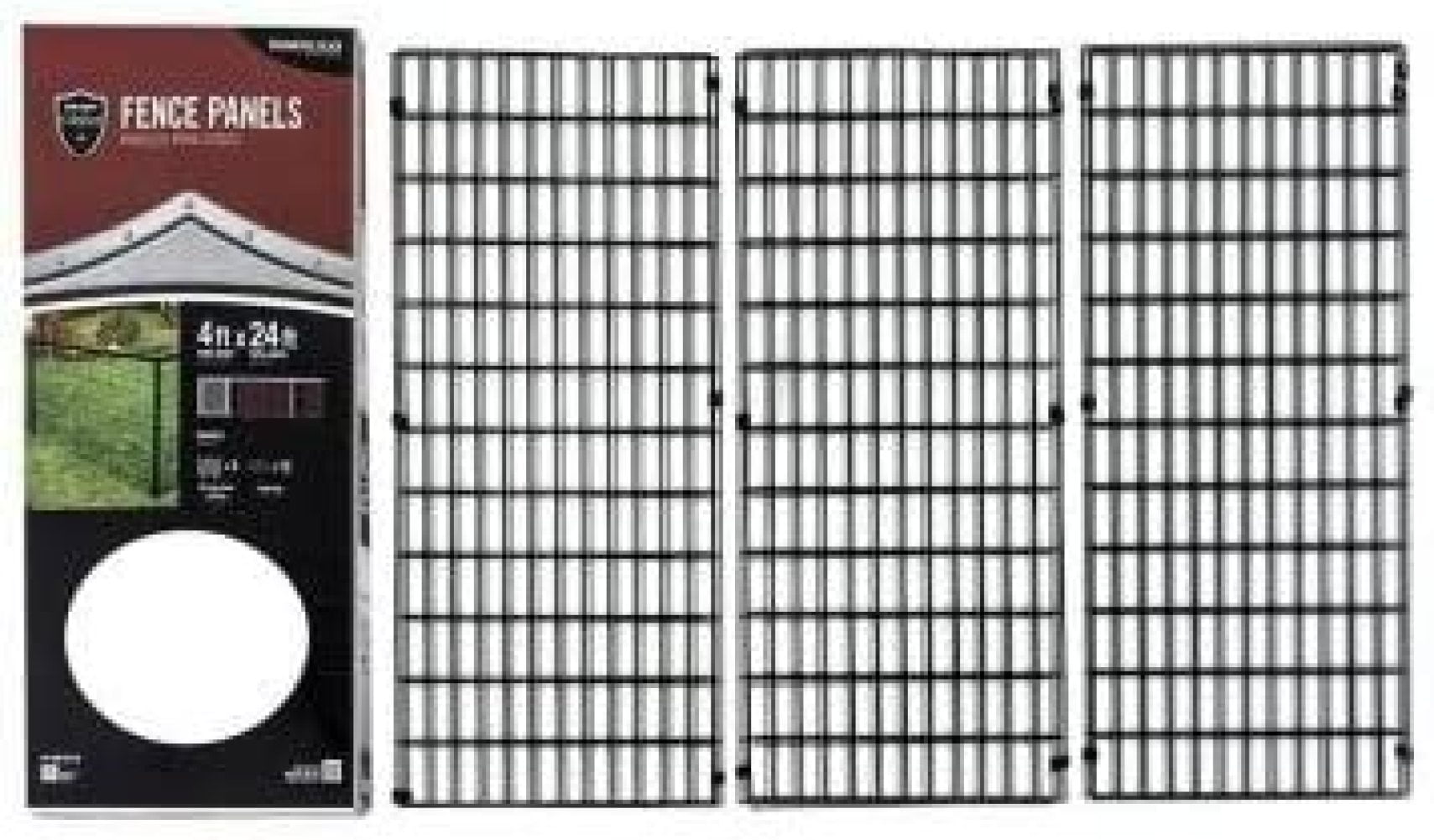 RovKeav Select 4 ft. x 24 ft. Steel Fence Panel