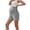 Gray, variant on ZVNAΖH Women's Maternity Yoga Shorts, Adjustable Button Waist Over Bump Pregnancy Workout Shorts with Ruched Sides & Pockets, S-2XL