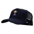 thumbnail image 2 of Number One Dad Five Panels Pro Style Trucker Mesh Cap - Navy OSFM, 2 of 5