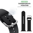 thumbnail image 4 of Yepband Sport Band Compatible with Apple Watch Bands 45mm 44mm 38mm 40mm 49mm 41mm 42mm Elastic Quick Release Silicone Wristbands for iWatch Series Ultra 9 8 7 se 6 5 4 3 2 1 Nike, 4 of 13