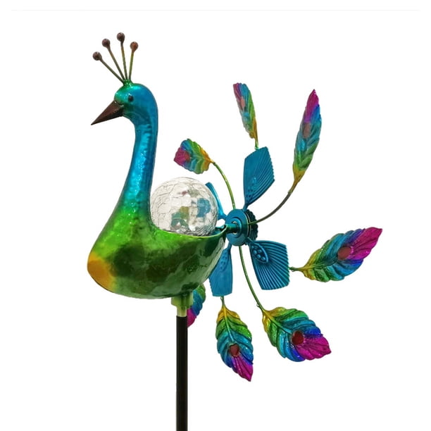 Inteprter Luz decorativa con forma de Animal Solar, molino de viento, alivio del estrés, patio, de viento, lámpara de estaca, decoración de Jardín y Patio Inteprter HA061658-00