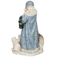 thumbnail image 3 of Powder Blue Santa Claus 16 inch Resin Stone Christmas Statue Figurine Decoration, 3 of 3