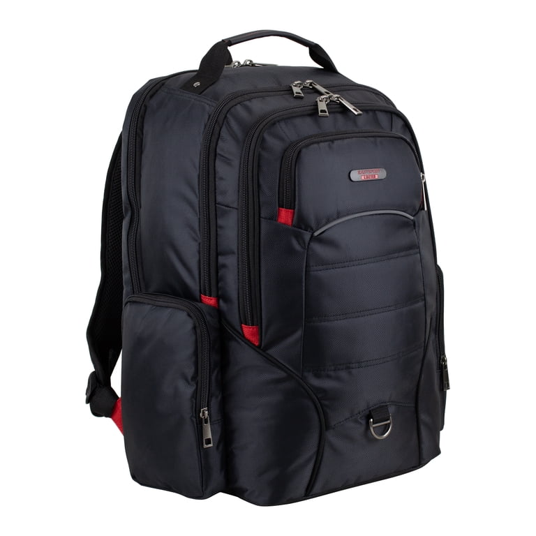 Eastsport Magnus Tech Backpack, 19-Inch, Black and Red photo 5