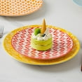 thumbnail image 5 of Ceramic Dessert Plates Set - 6 Inch Small Appetizer Plates for Kitchen - Salad Plate for Cake Snacks Side Dish,Gift, Microwave Dishwasher Safe, Assorted Colors, 5 of 9