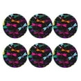thumbnail image 2 of Disketp Colorful Dragonflies Funny Coasters,6 Pcs Leather Coasters With Holder, Perfect Housewarming Hostess Gifts,Protect Furniture From Water Marks Scratch And Damage, 2 of 9