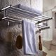 thumbnail image 3 of Toallero de Baño de Pared, Estantes de Toallas Acero Inoxidable, con Barras y 4 Ganchos Extraíbles, Toallero Repisa de Toalla a Prueba de Oxido, Porta Toallas para Baño 23 Pulgadas, Plata, 3 of 4