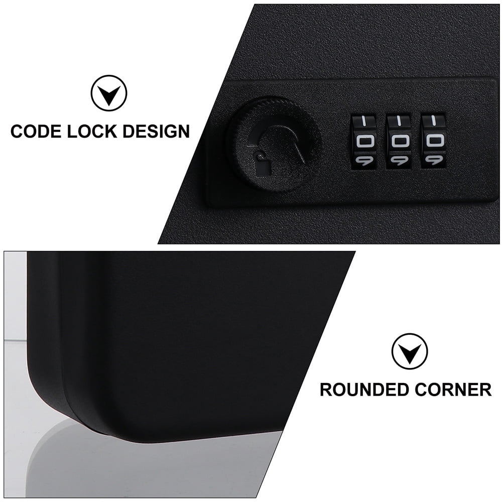 AURARMLET 1Set Password Key Box Wall Mounted For Office Use 9.82X7.86X2.95in