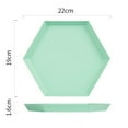 thumbnail image 2 of Polygonal Desktop Storage Tray Geometric Rhombus Metal Hexagonal Compote, 2 of 5